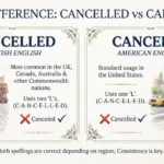 cancelled or canceled