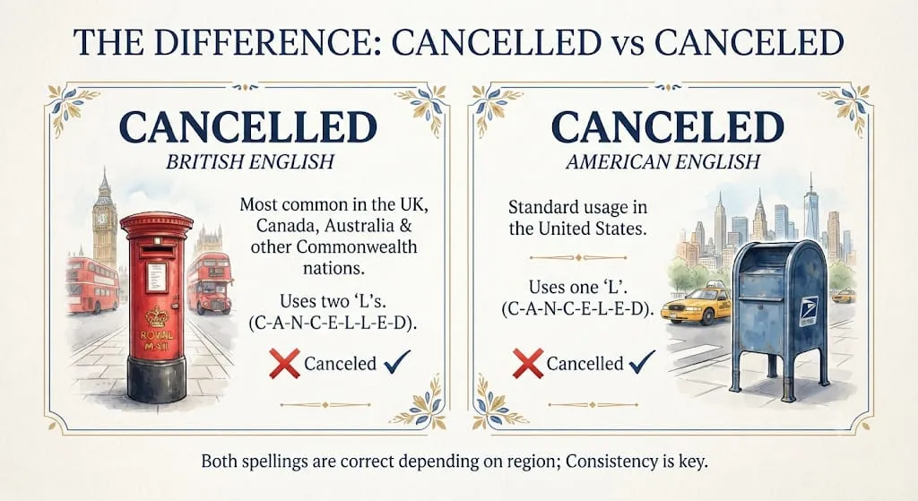 cancelled or canceled