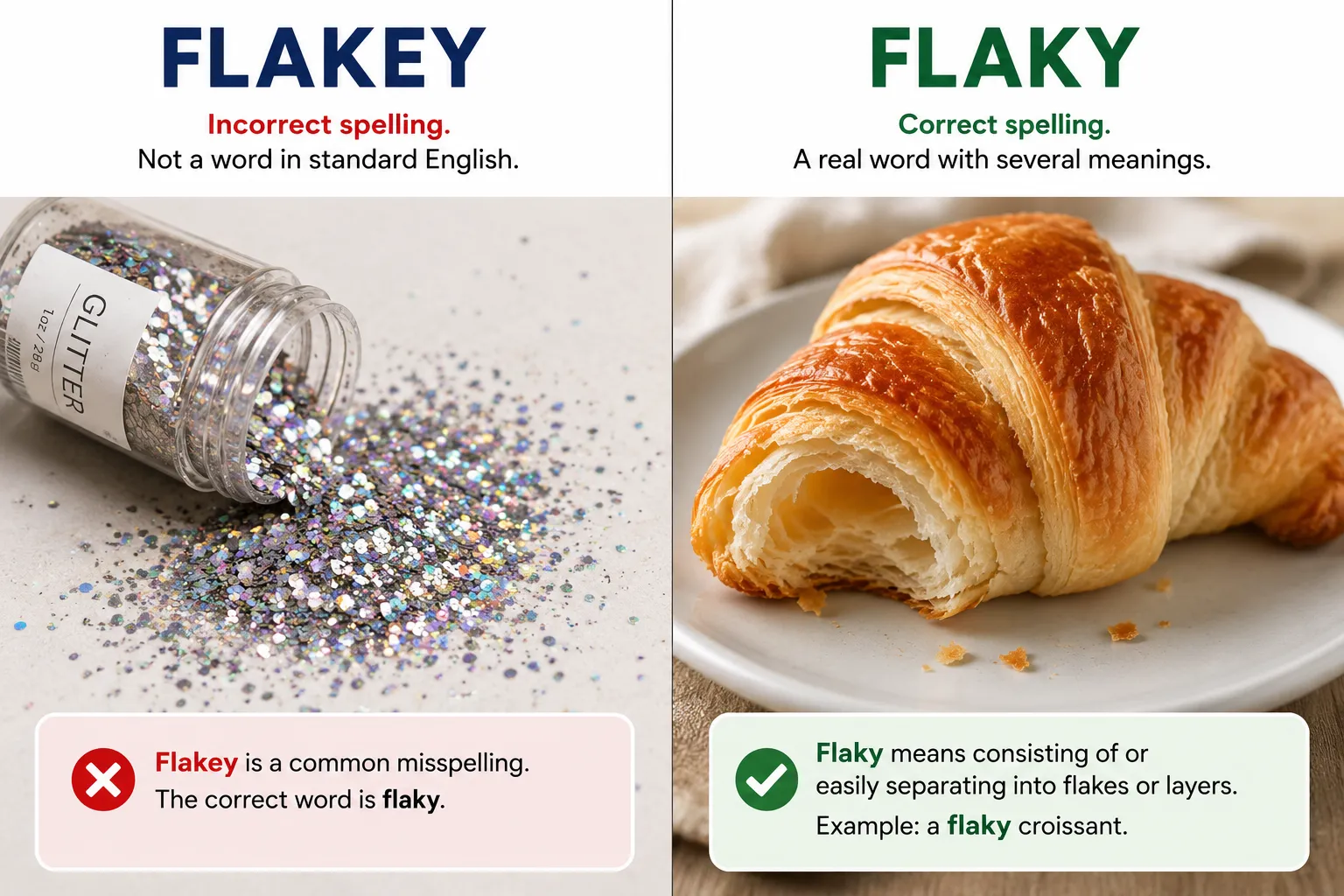 flakey or flaky