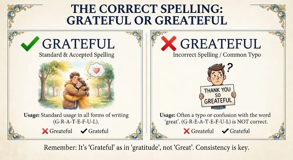 grateful or greatful