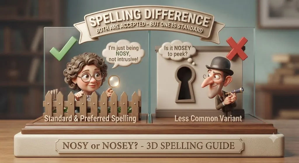 nosey or nosy