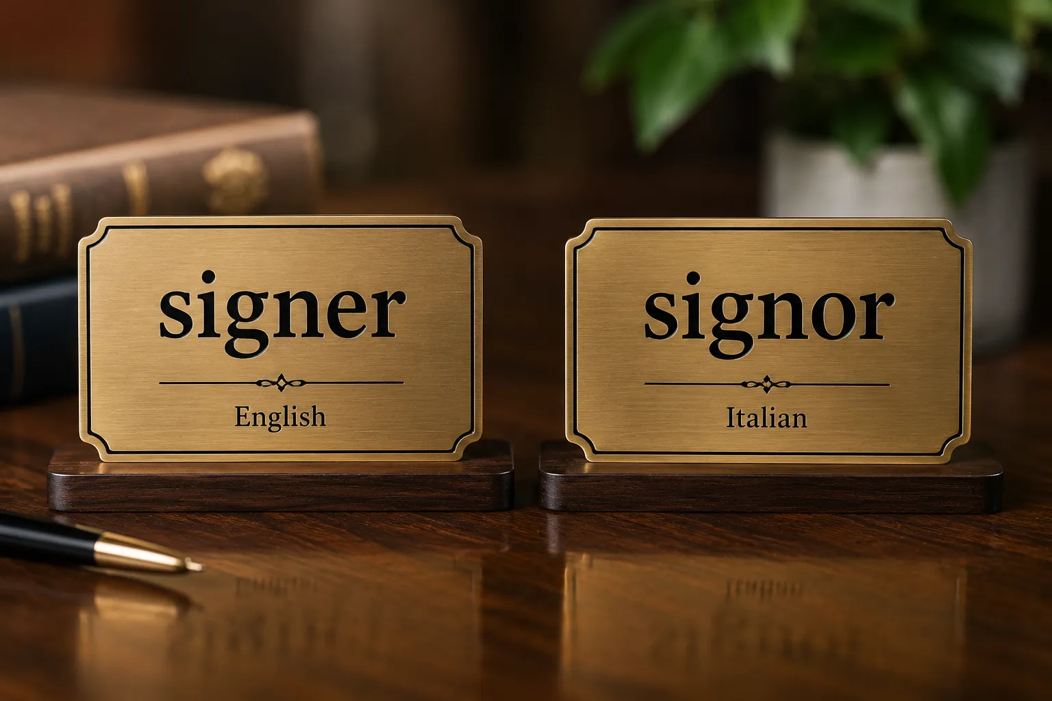 signer or signor
