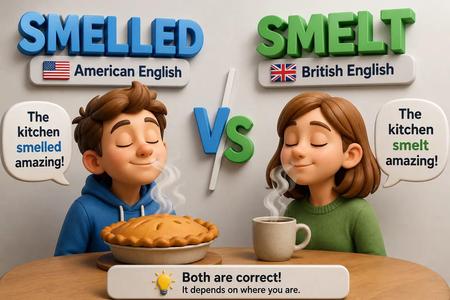 smelled or smelt