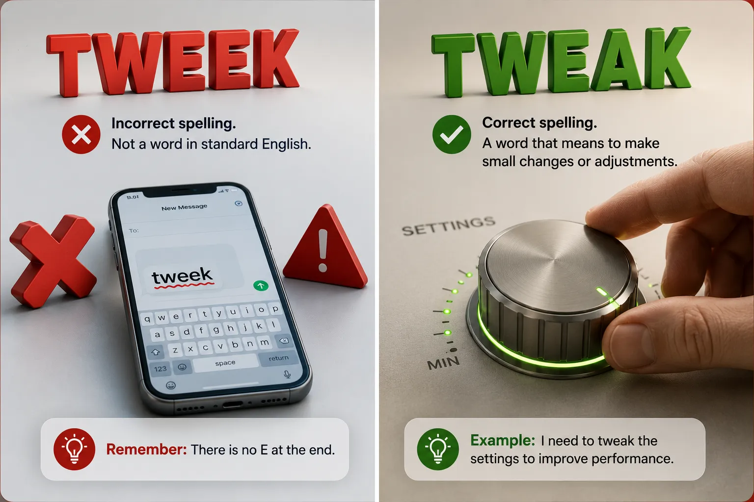 tweek or tweak