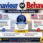 Behaviour or Behavior