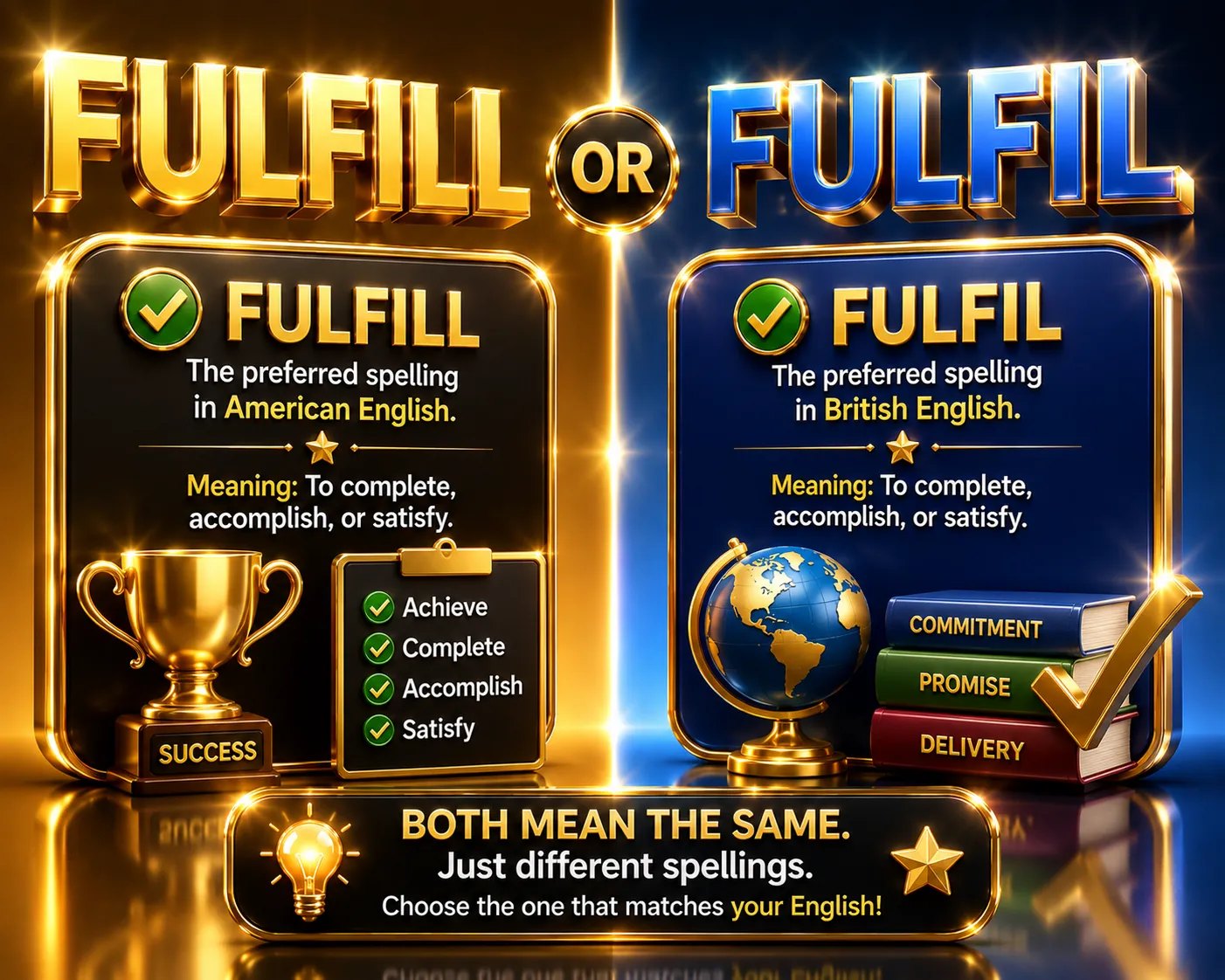 Fulfill or Fulfil