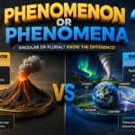 Phenomenon or Phenomena