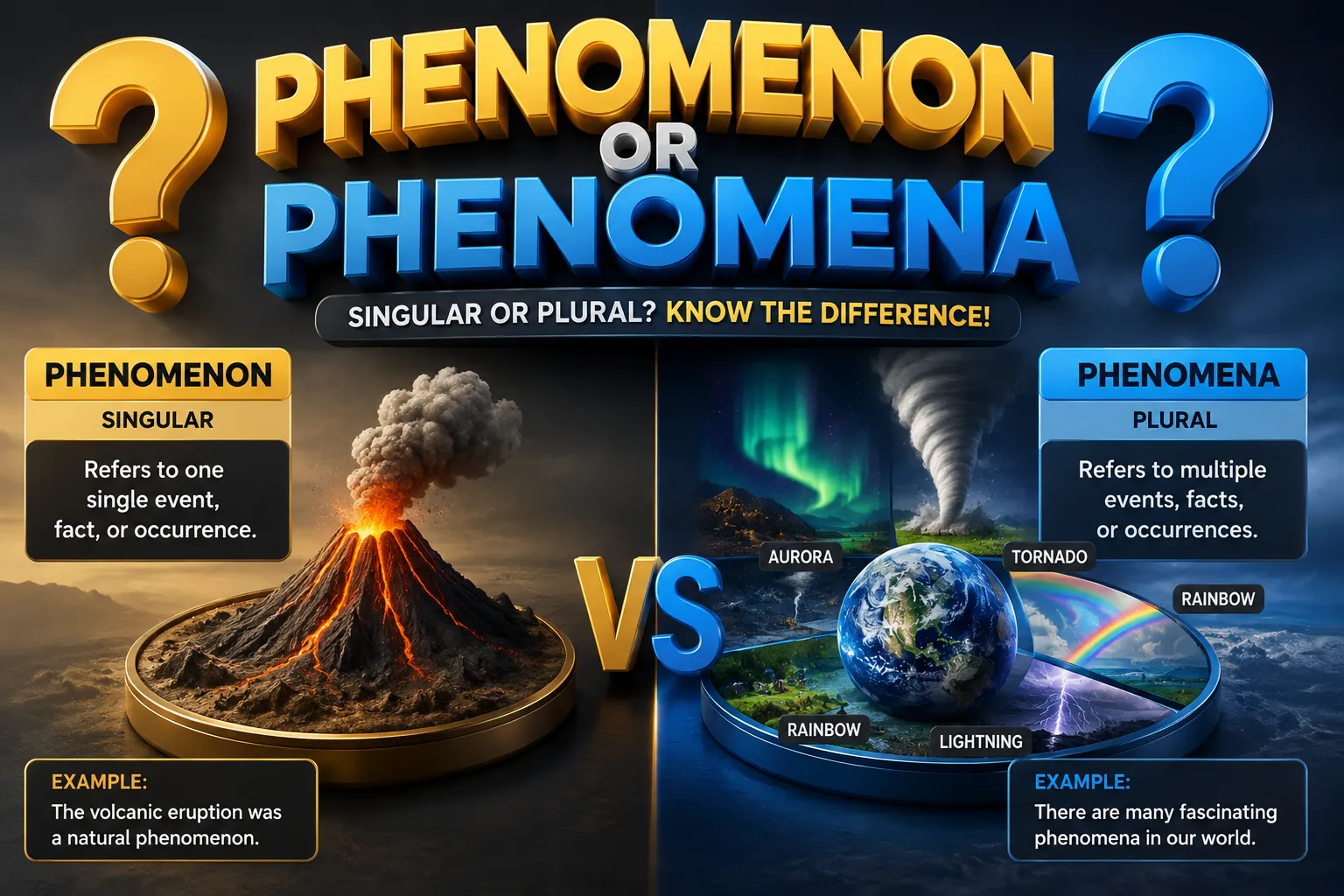 Phenomenon or Phenomena