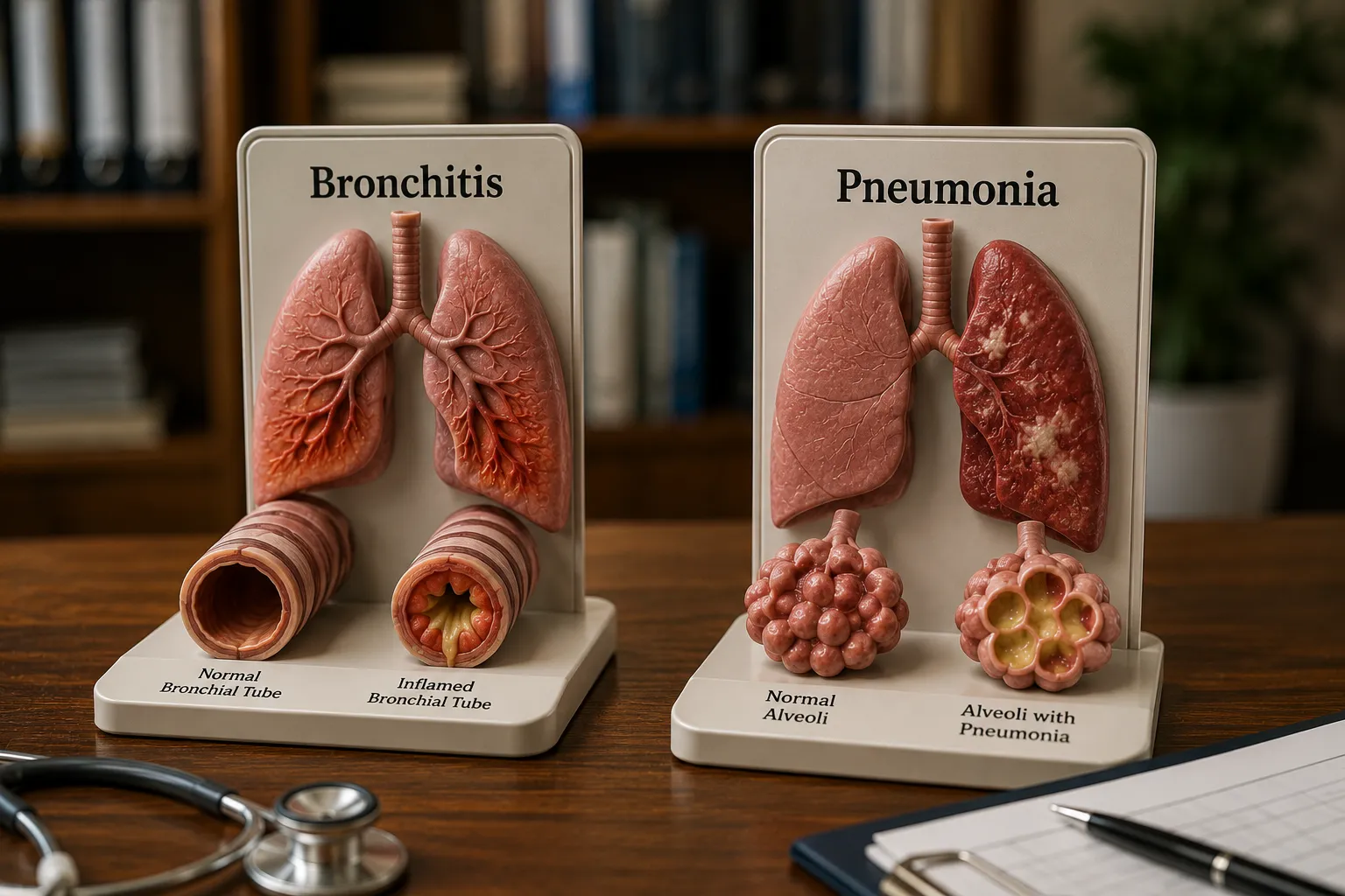 bronchitis or pneumonia