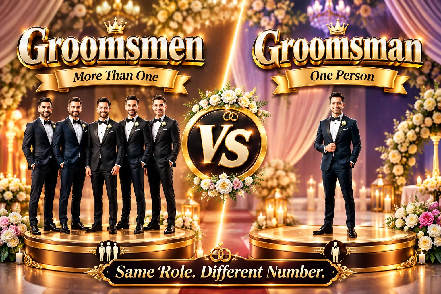 groomsmen or groomsman