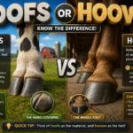 hoofs or hooves