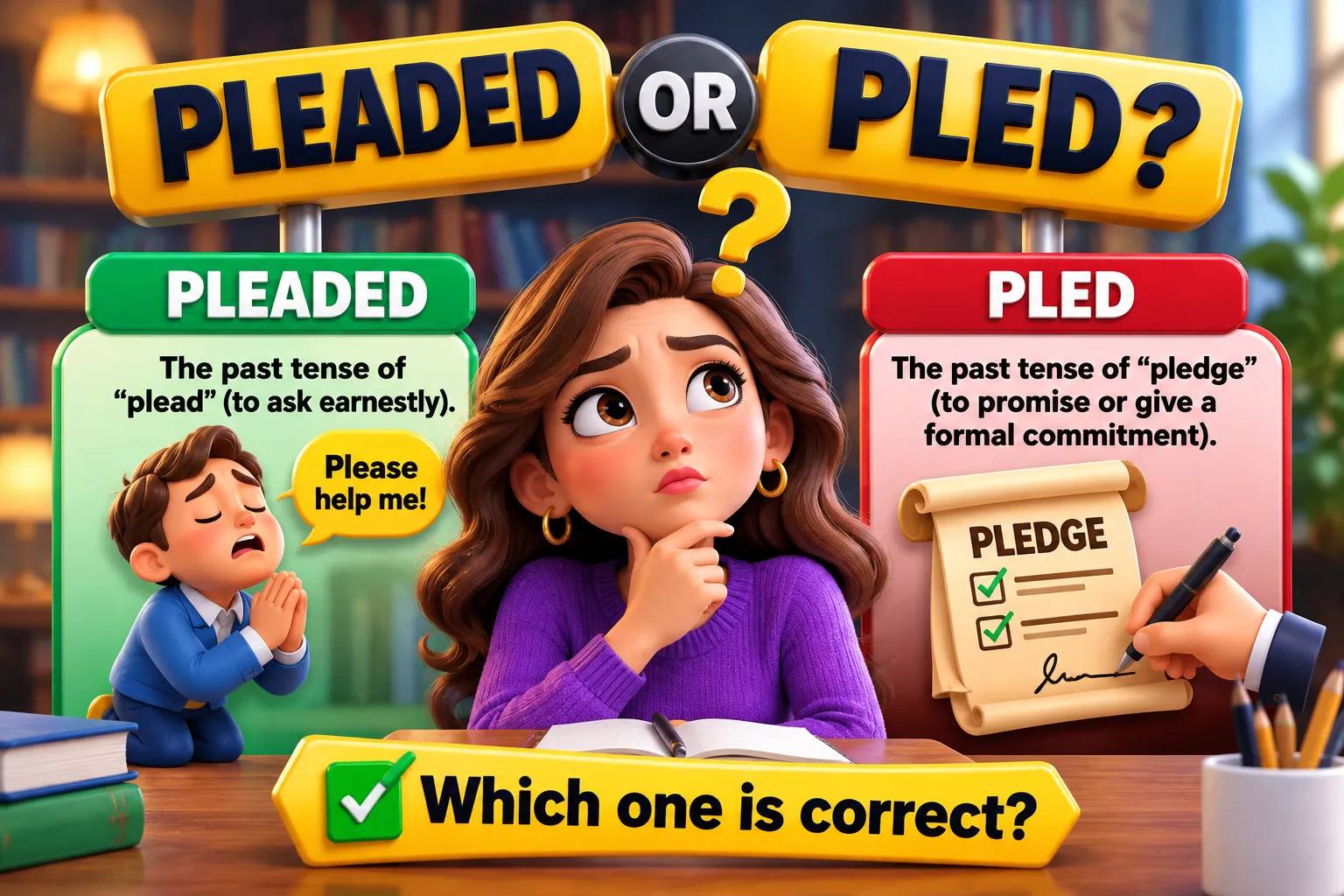 pleaded or pled