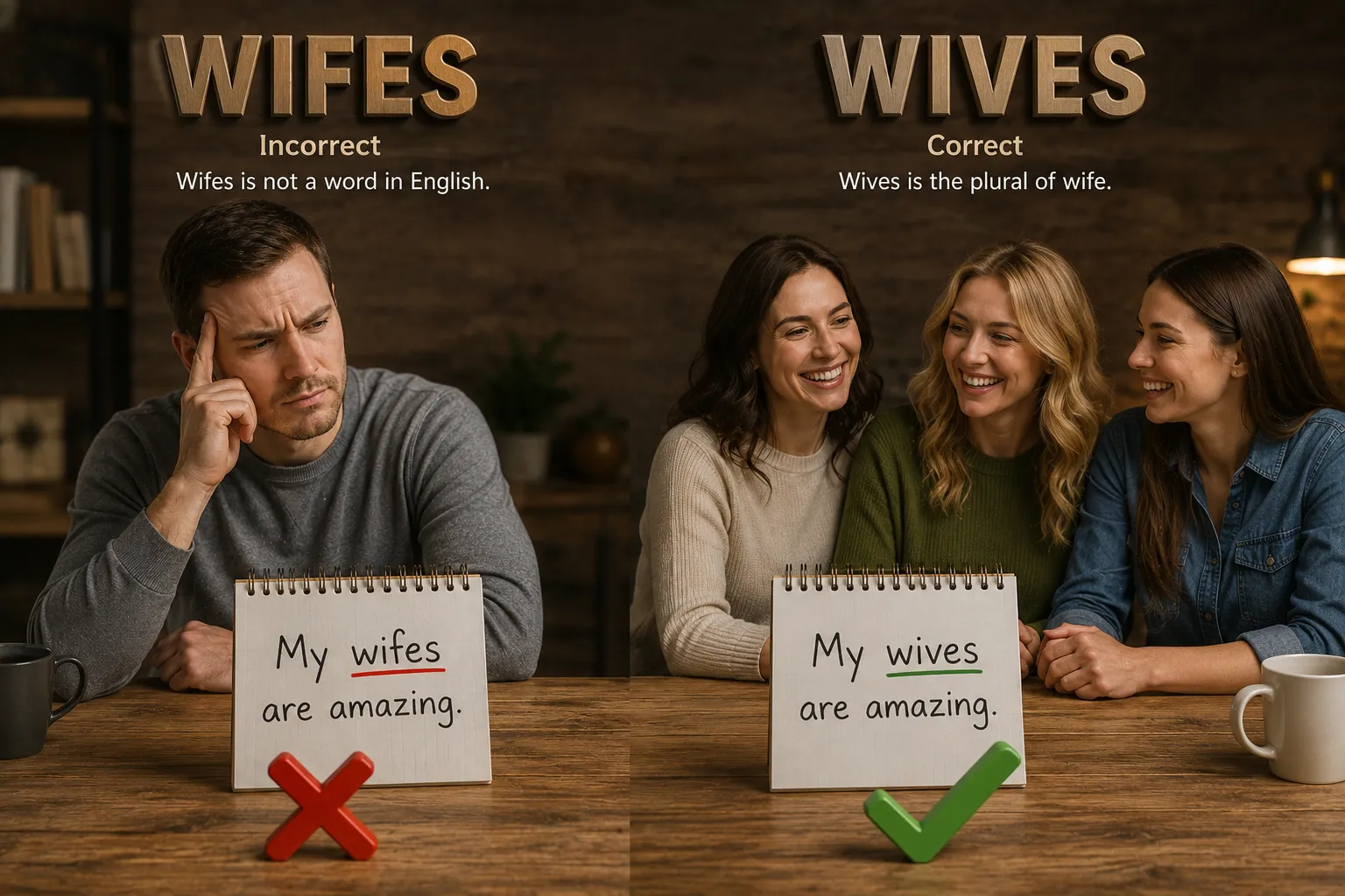 wifes or wives