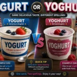 yogurt or yoghurt