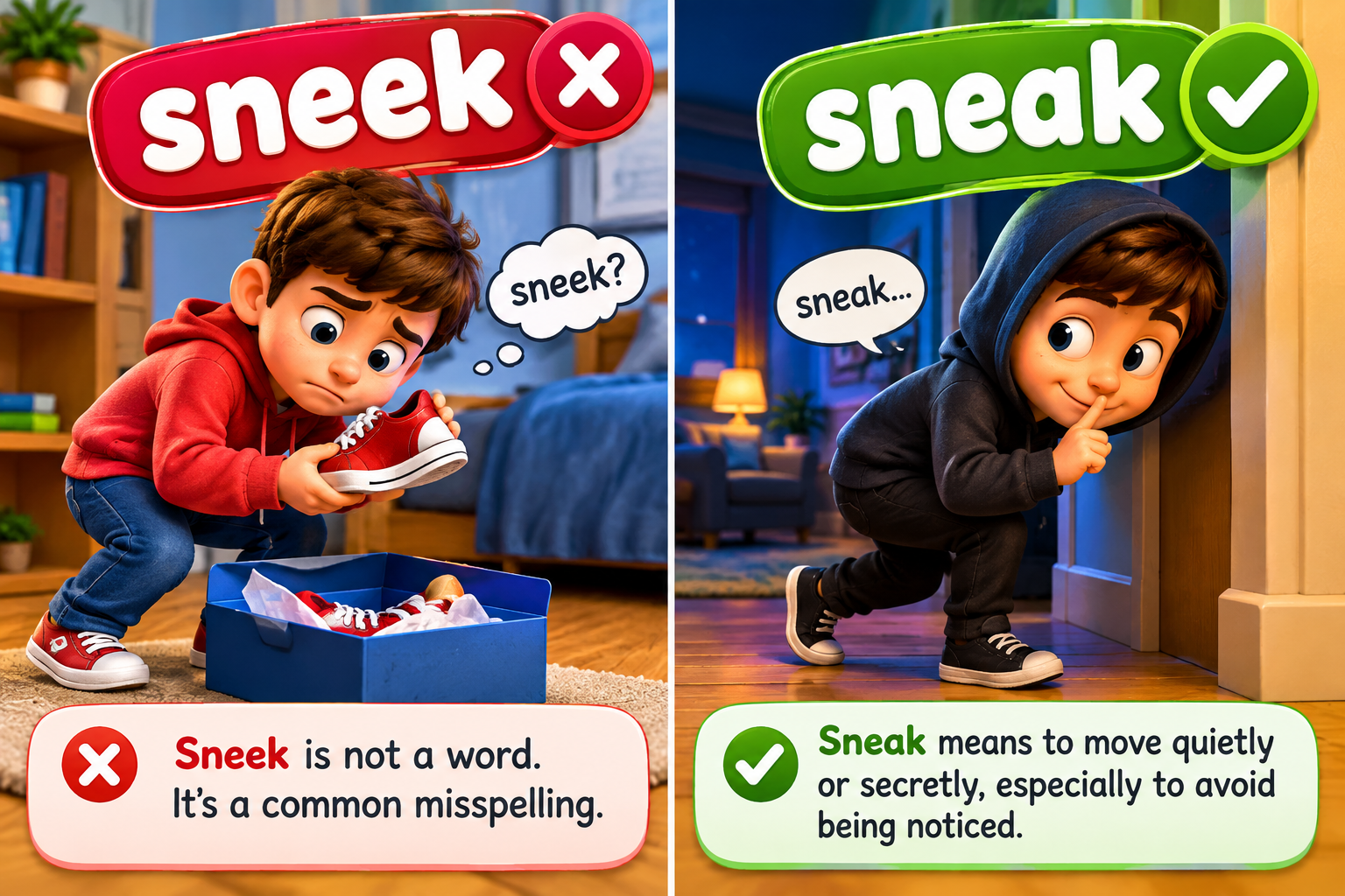 Sneek or Sneak