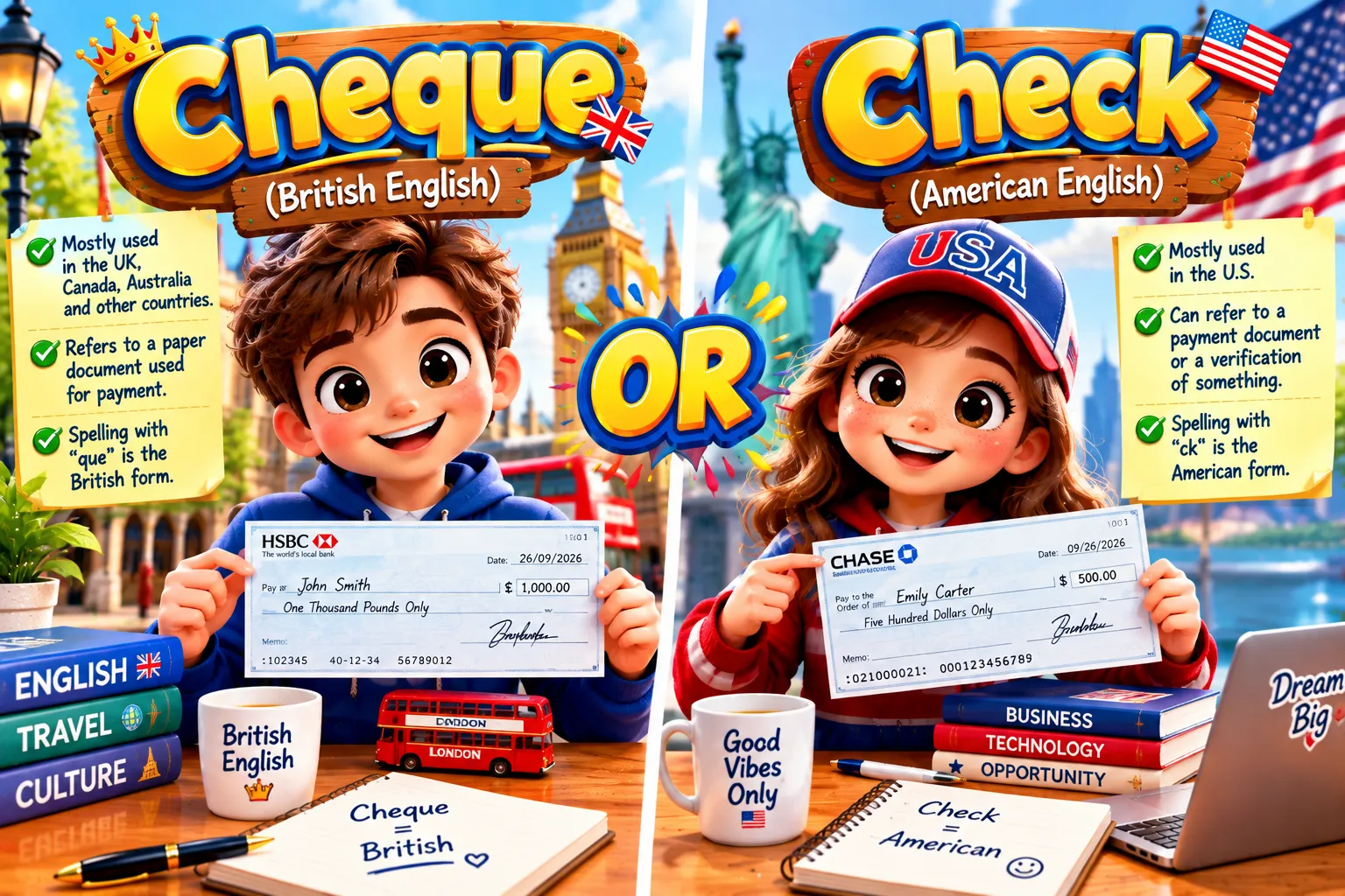Cheque or Check