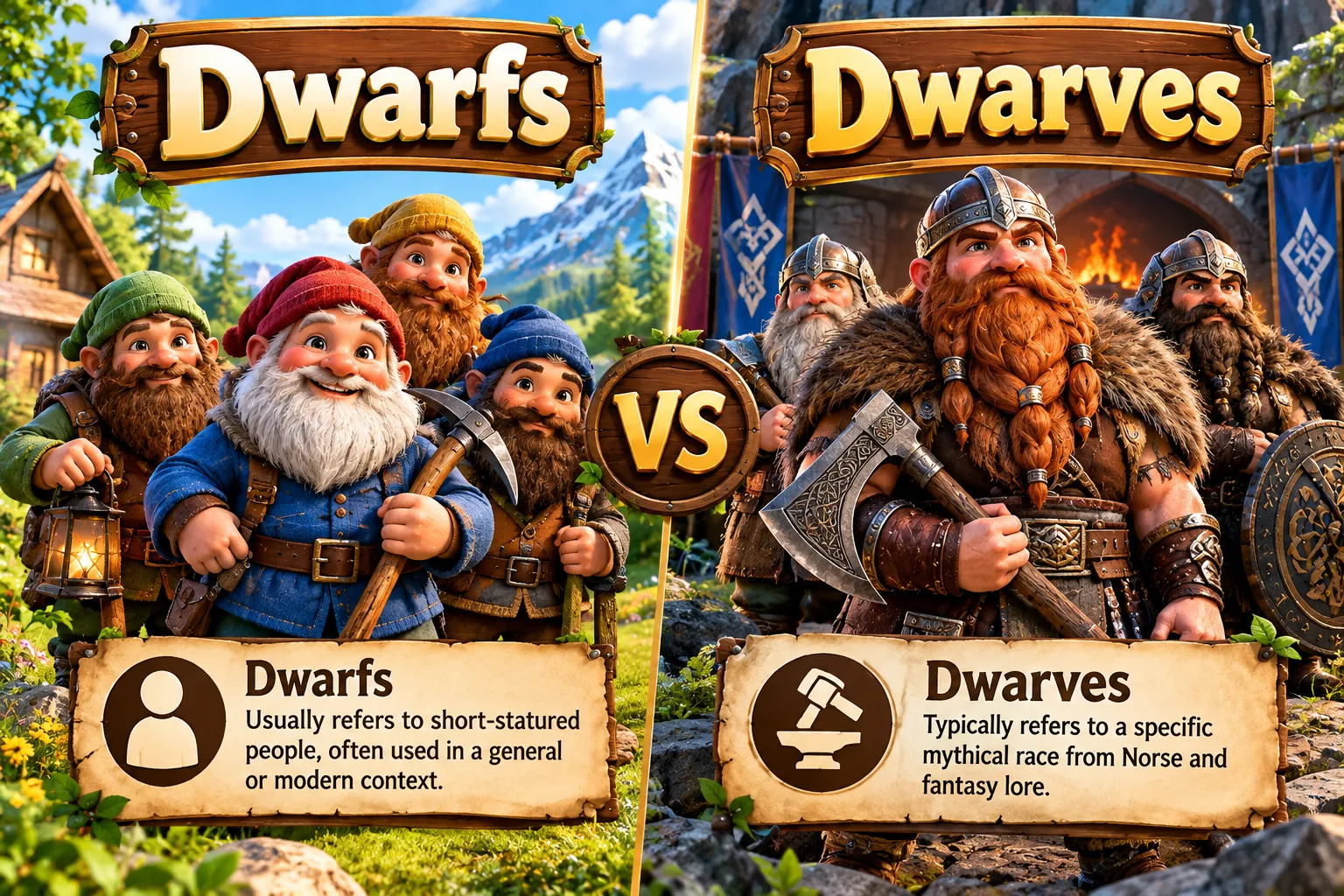 Dwarfs or Dwarves
