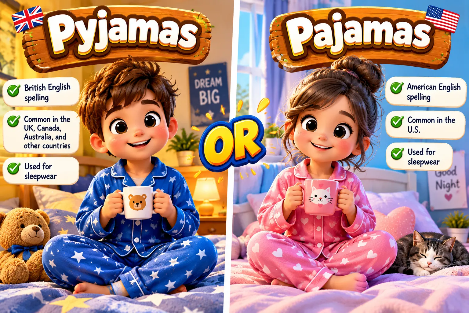Pyjamas or Pajamas
