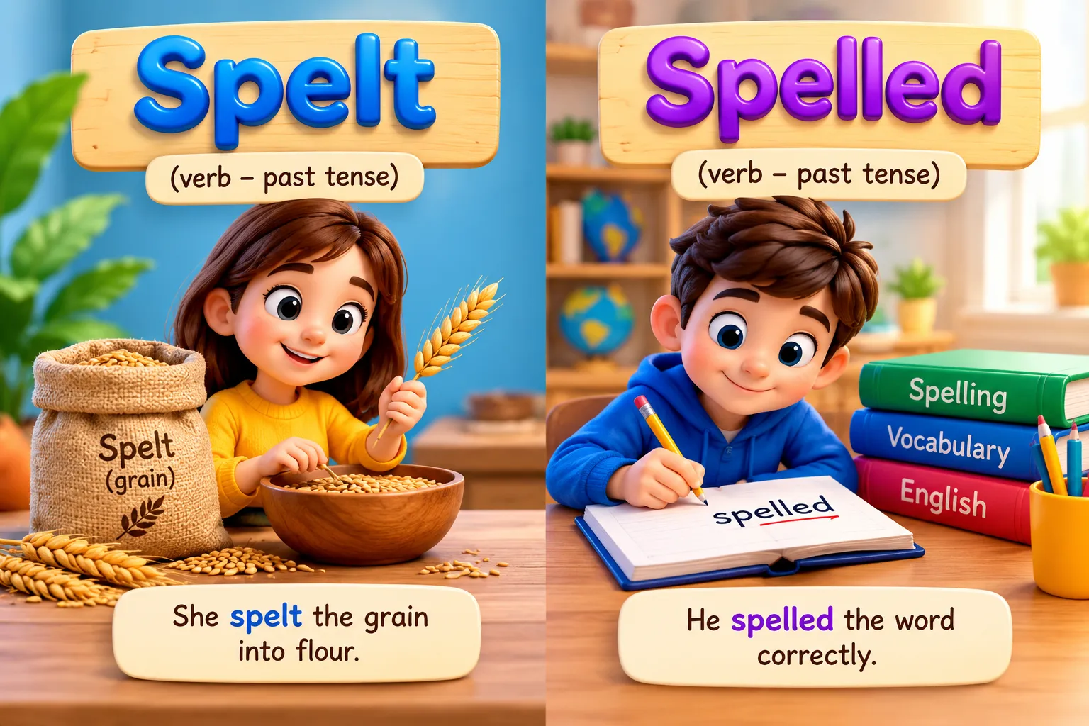 Spelt or Spelled