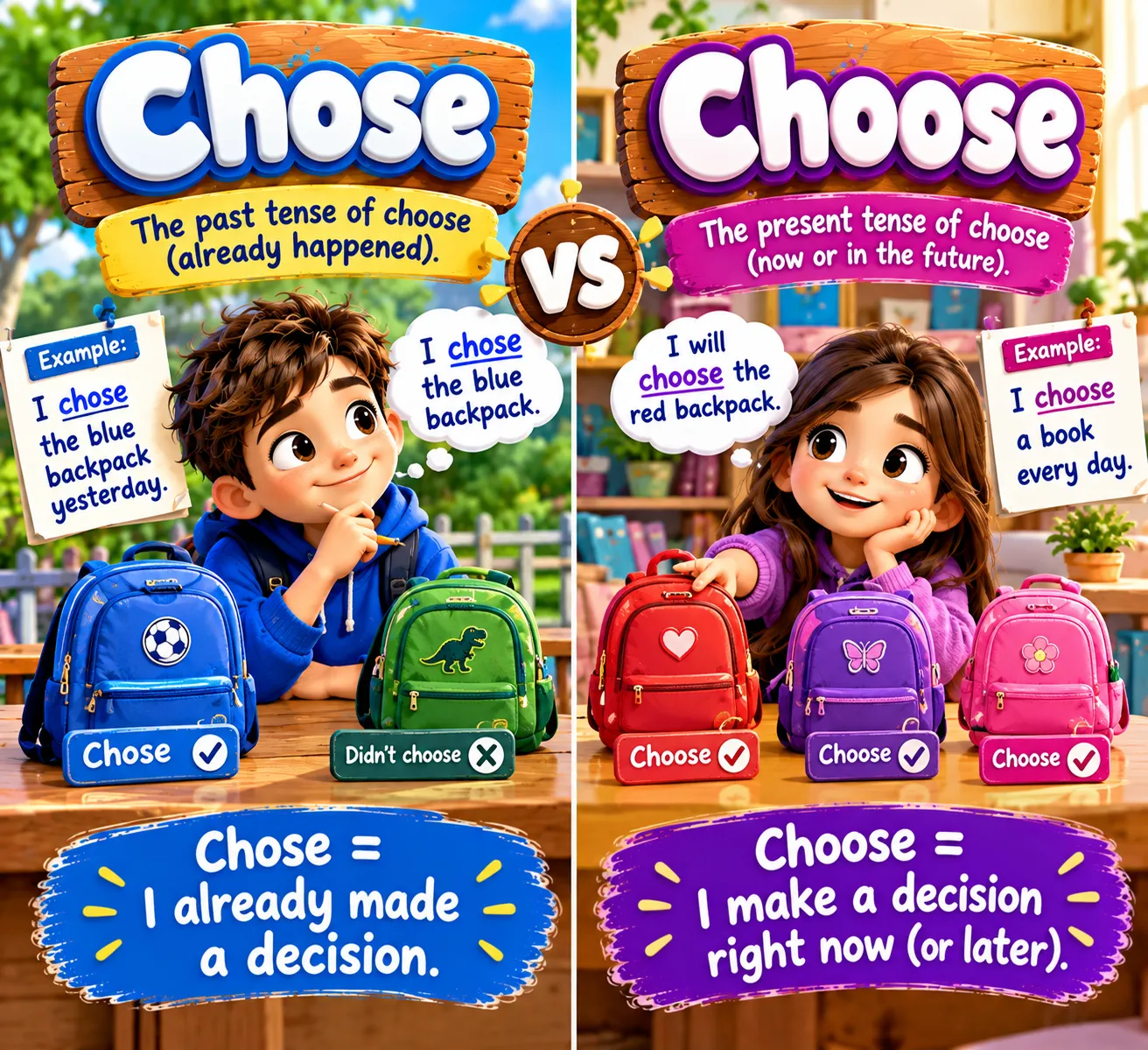 chose-vs-choose
